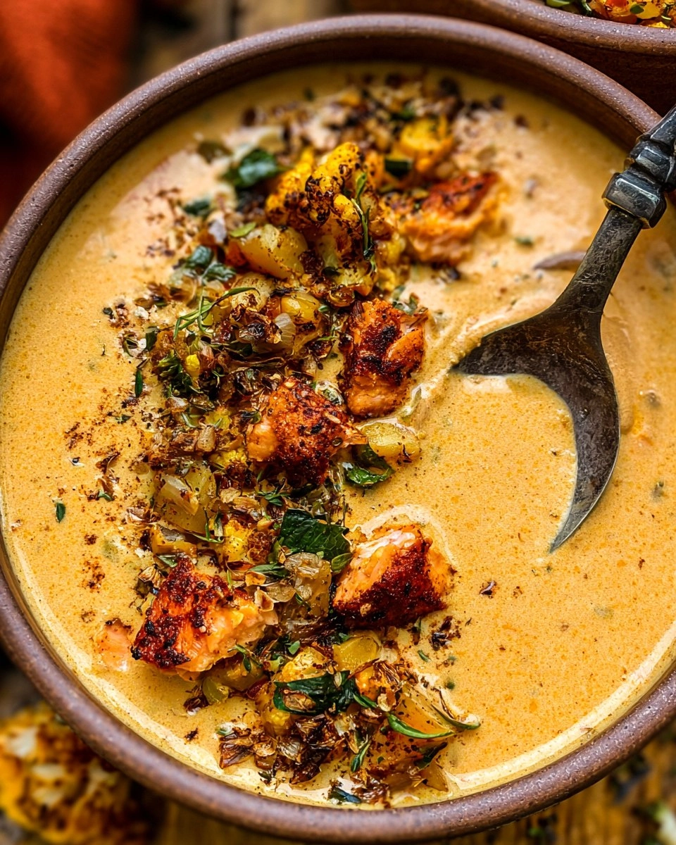 Creamy Blackened Salmon Chowder 144 Creamy Blackened Salmon Chowder
