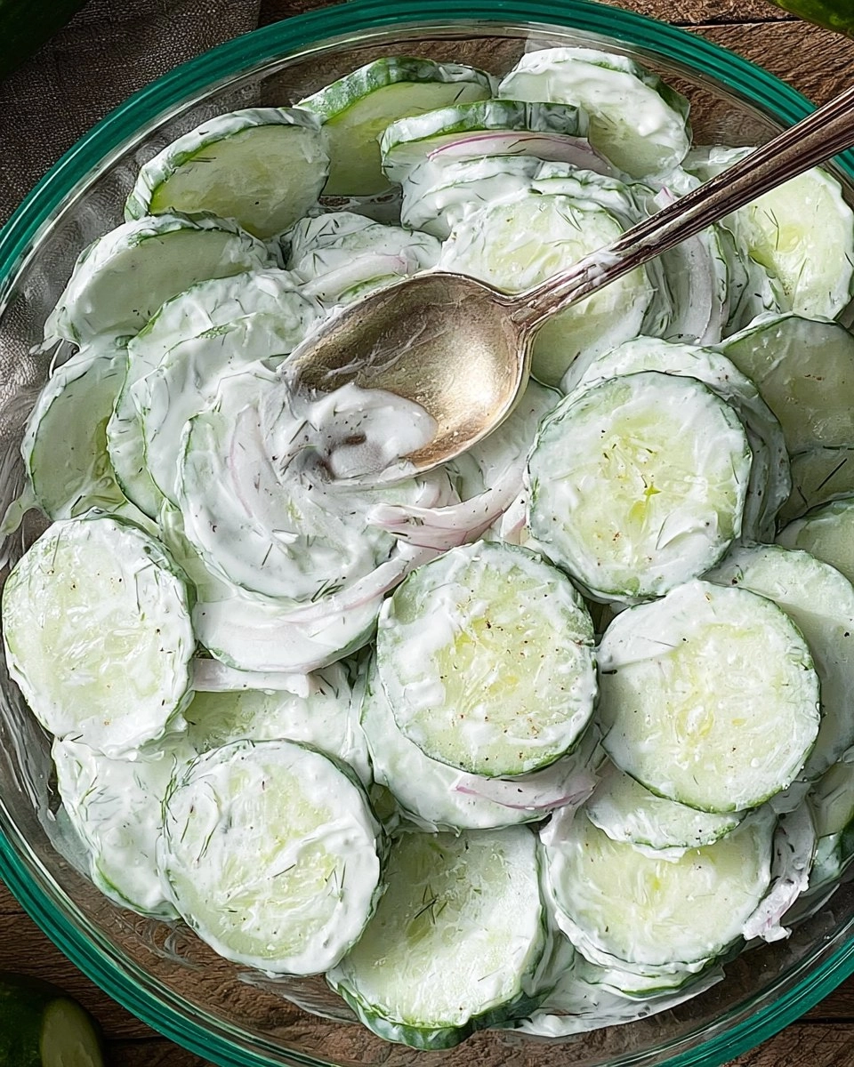 Creamy Cucumber Salad 74 Creamy Cucumber Salad