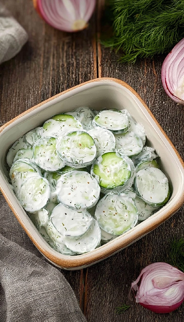 Creamy Cucumber Salad 75 Creamy Cucumber Salad