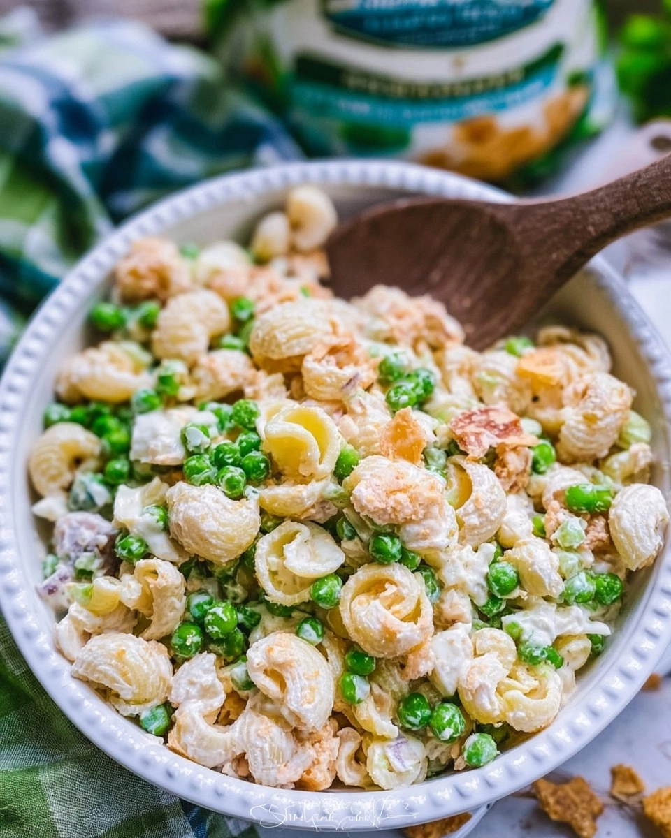 Creamy Ranch Pea Pasta Salad