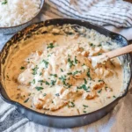 Creamy Smothered Chicken and Rice 131 Creamy-Smothered-Chicken-and-Rice-Recipe