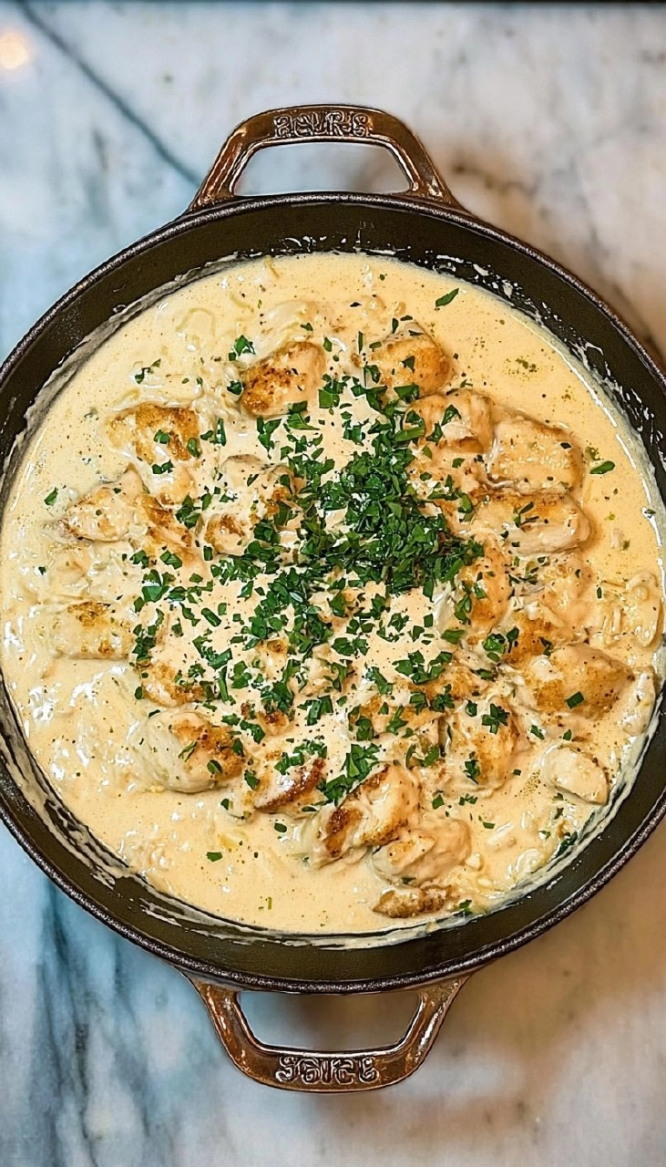 Creamy Smothered Chicken and Rice 125 Creamy Smothered Chicken and Rice