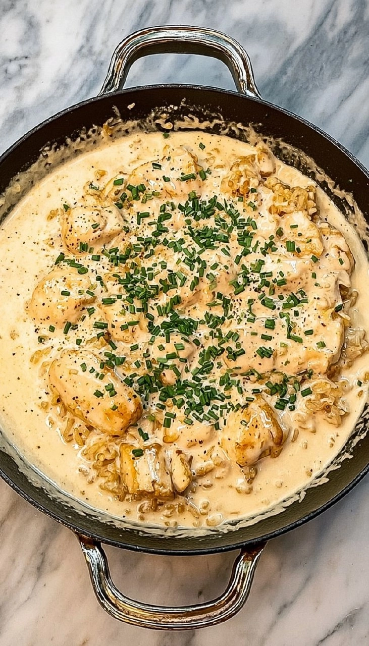 Creamy Smothered Chicken and Rice 130 Creamy Smothered Chicken and Rice