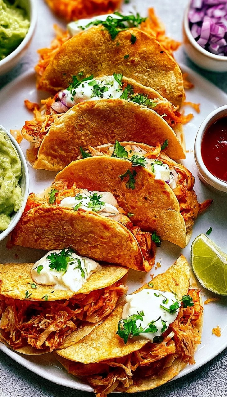 Crispy Baked Chicken Tacos 65 Crispy Baked Chicken Tacos