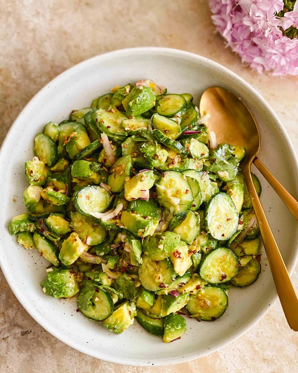 Cucumber Avocado Salad (Creamy, and Ready in 10 minutes) 69 Cucumber Avocado Salad (Creamy, and Ready in 10 minutes)