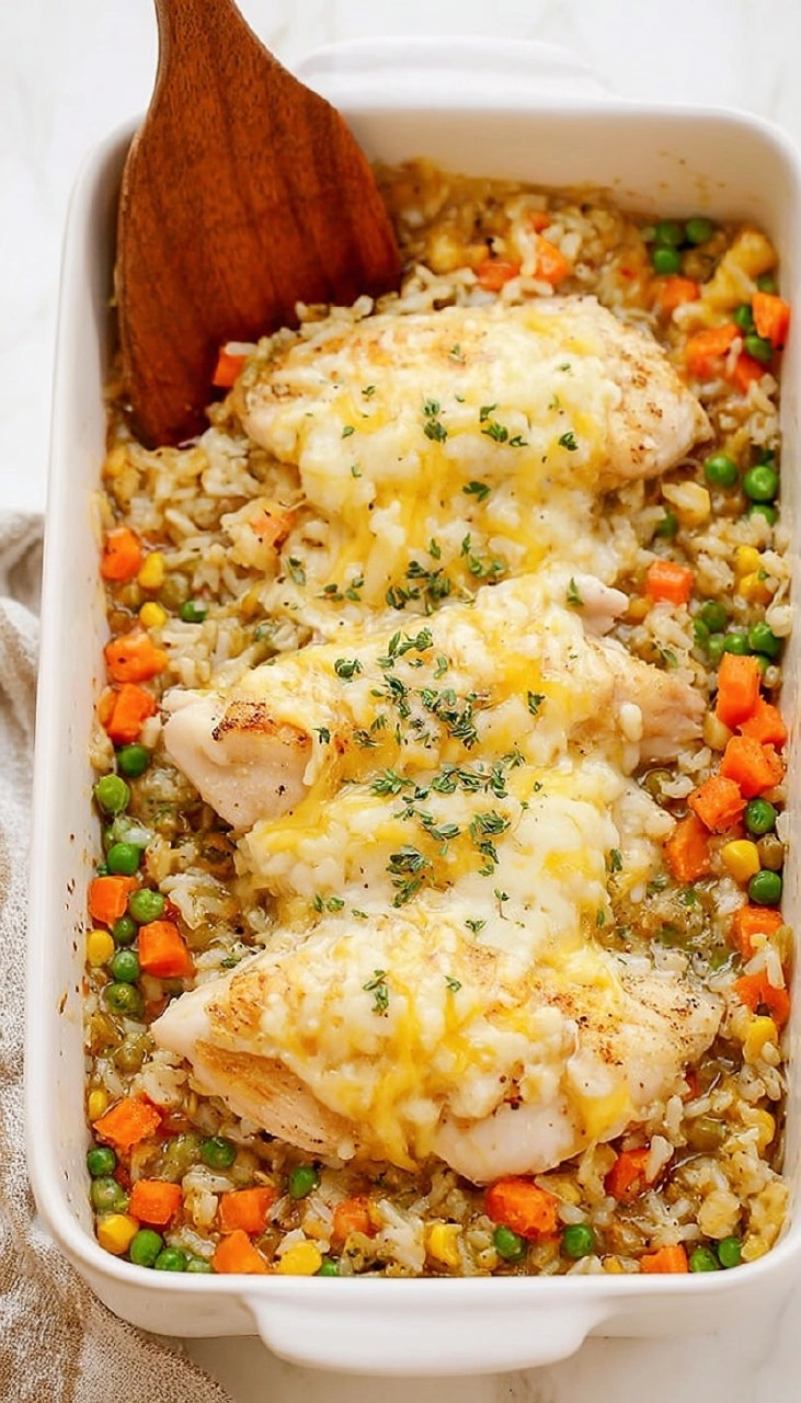 Easy Chicken and Rice Casserole
