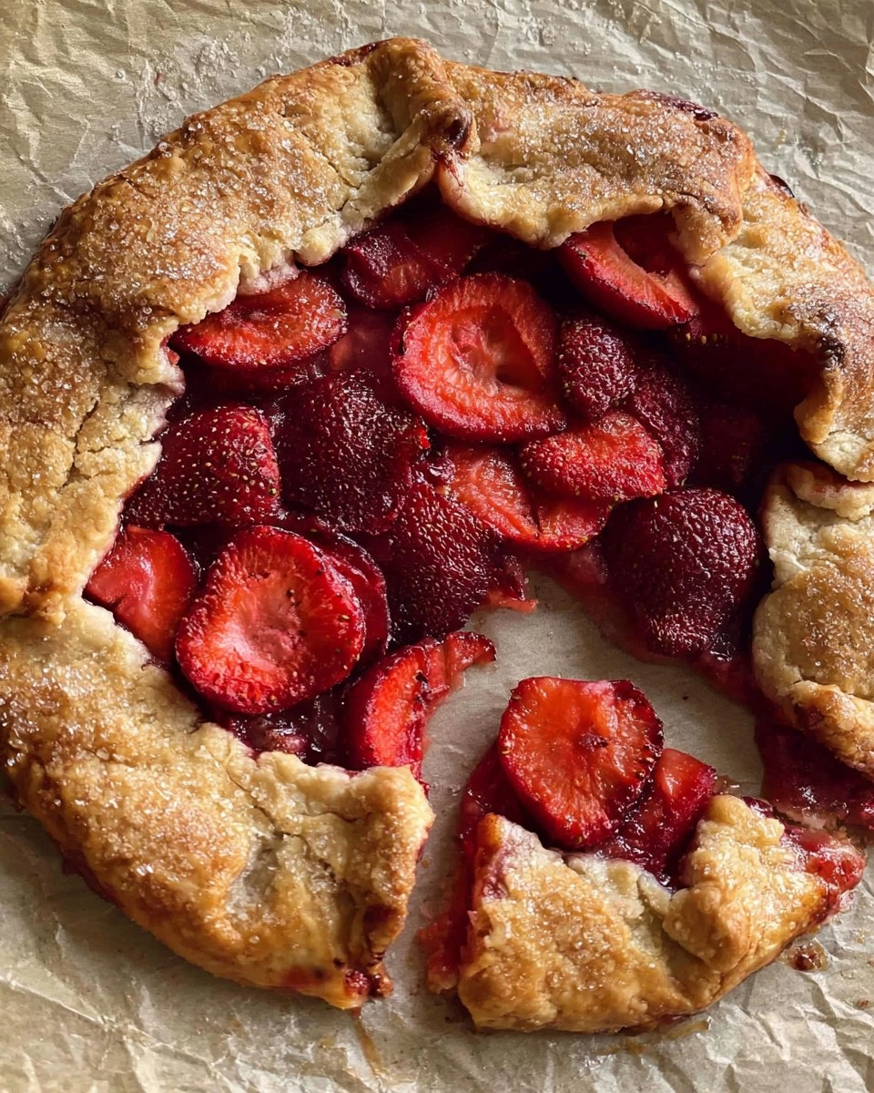 Easy Strawberry Galette (no pie pan needed)