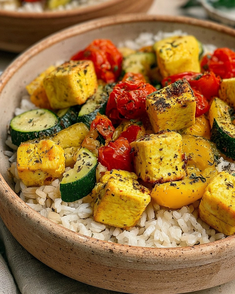 Greek Tofu & Rice Bowls