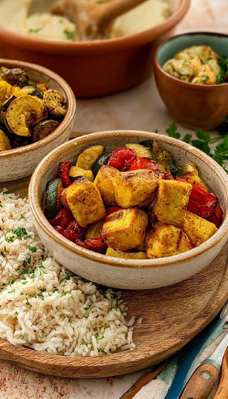 Greek Tofu & Rice Bowls