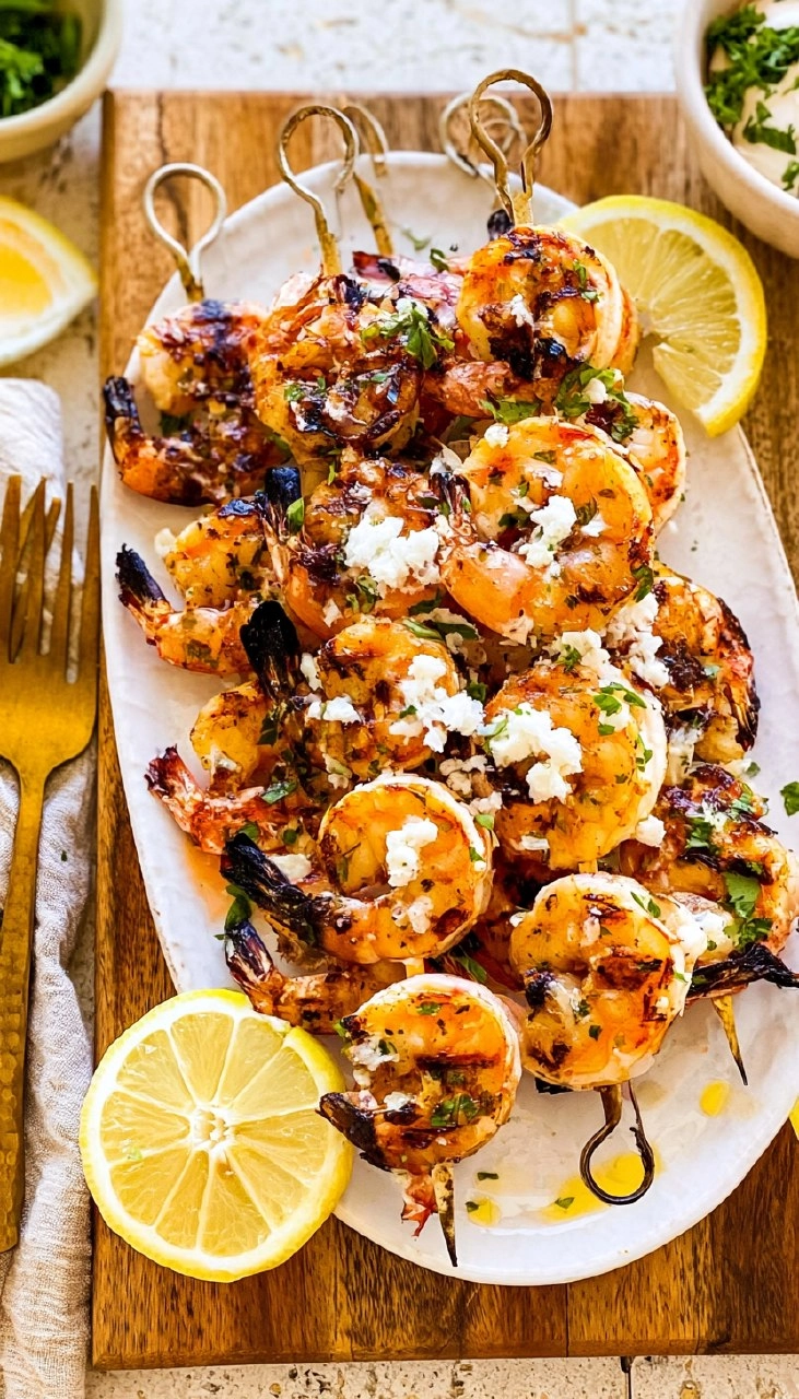 Grilled Shrimp Skewers | Easy Summer BBQ Seafood Appetizer 70 Grilled Shrimp Skewers | Easy Summer BBQ Seafood Appetizer