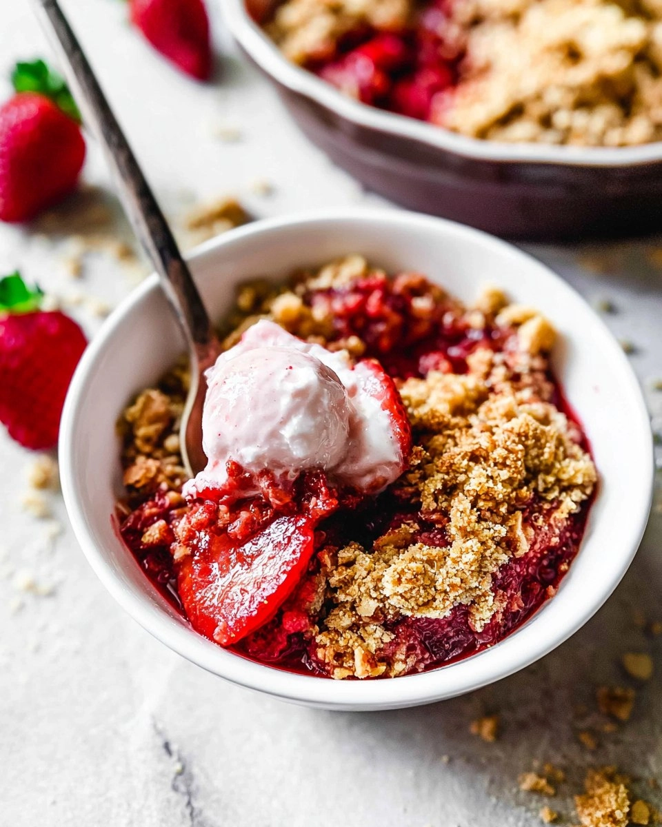 Healthy Strawberry Crisp (Gluten Free, Easy Almond Flour Crumble) 104 Healthy Strawberry Crisp (Gluten Free, Easy Almond Flour Crumble)
