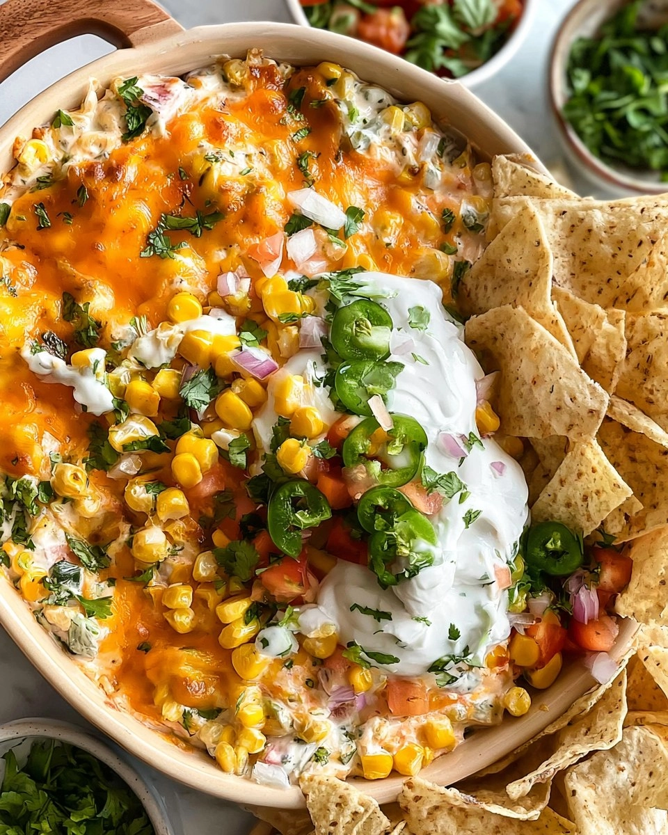 Mexican Street Corn Dip | Creamy Crowd-Pleasing Cookout Appetizer
