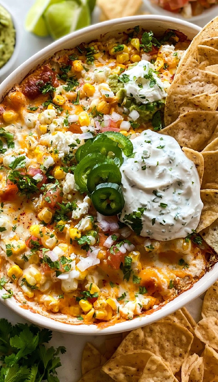 Mexican Street Corn Dip | Creamy Crowd-Pleasing Cookout Appetizer