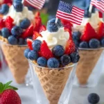 No-Bake-4th-of-July-Patriotic-Fruit-Cones-Recipe