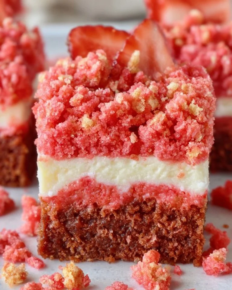 Strawberry-Crunch-Cheesecake-Brownies-Recipe