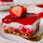 Strawberry Pretzel Salad | Sweet No-Bake Potluck Dessert 106 Strawberry-Pretzel-Salad-Sweet-No-Bake-Potluck-Dessert-Recipe