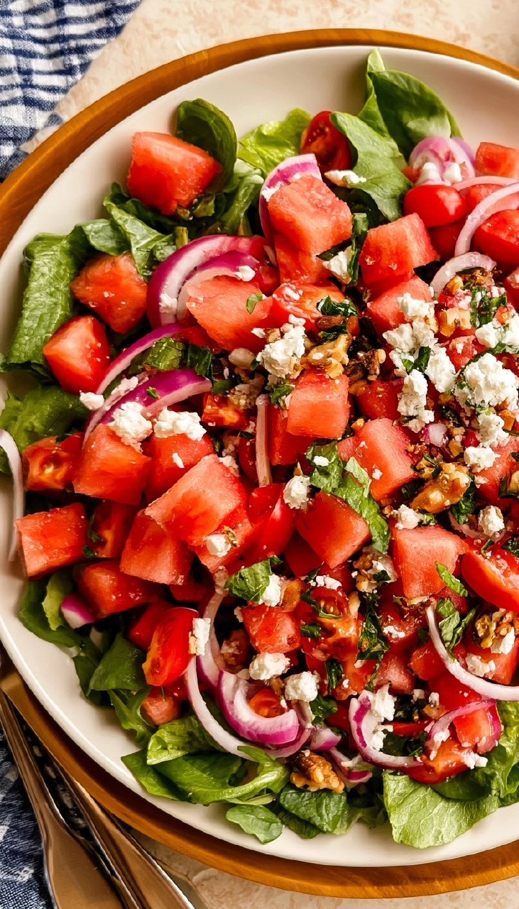 Watermelon Feta Salad | Fresh Summer Picnic Side 90 Watermelon Feta Salad | Fresh Summer Picnic Side