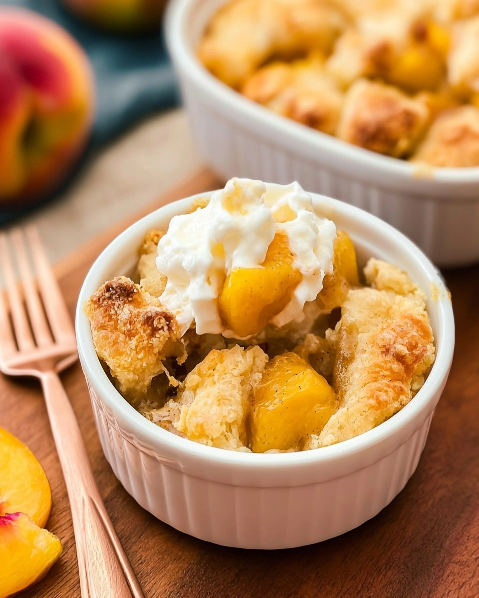 Air Fryer Mini Peach Cobbler