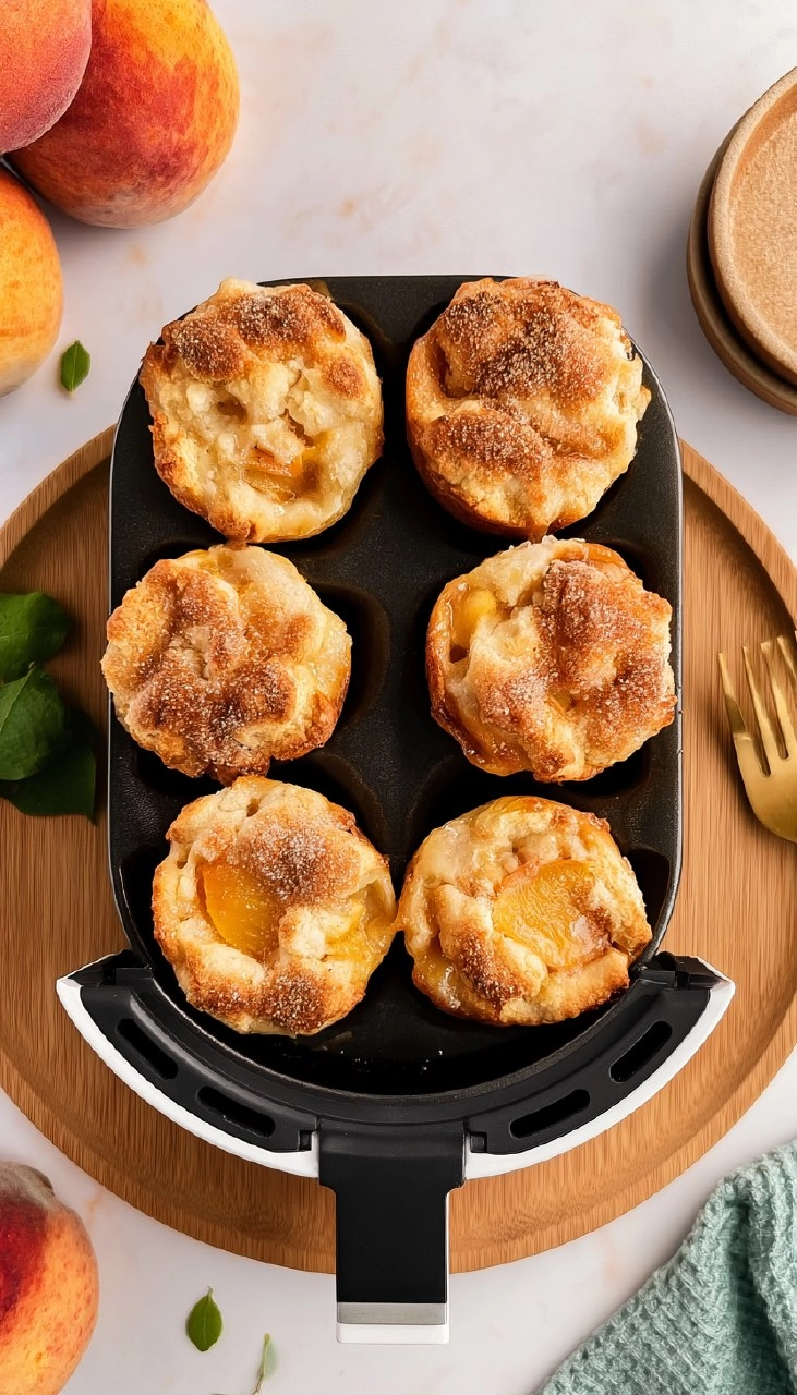 Air Fryer Mini Peach Cobbler
