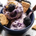 Blackberry-Cheesecake-Cottage-Cheese-Ice-Cream-Recipe