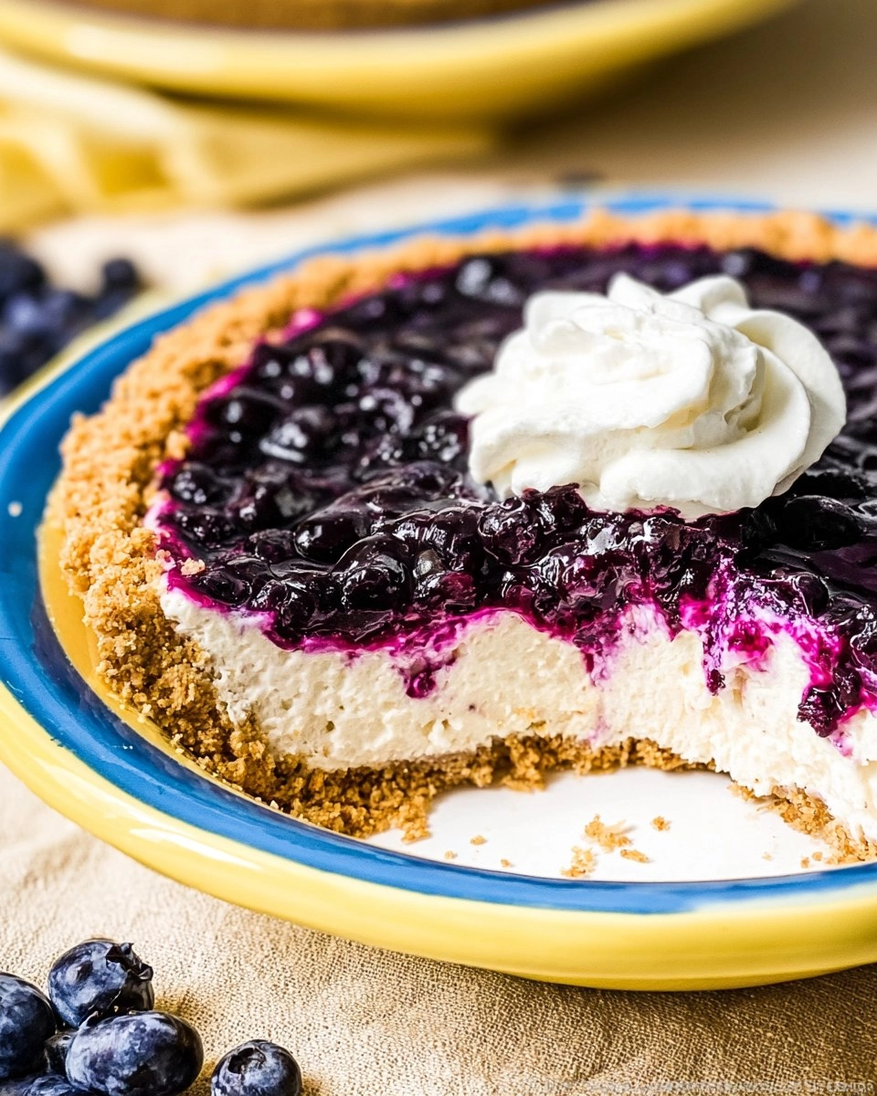 Blueberry Cream Cheese Pie (No-Bake) 5 Blueberry-Cream-Cheese-Pie-No-Bake-Recipe