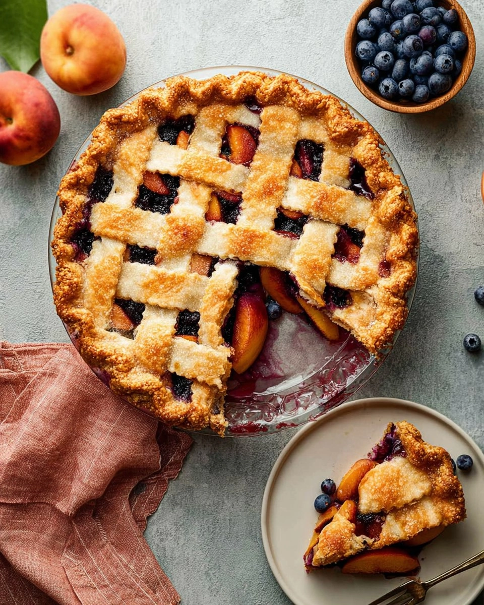 Blueberry Peach Pie