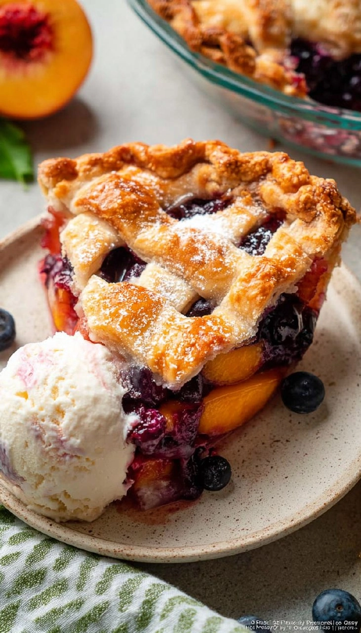 Blueberry Peach Pie