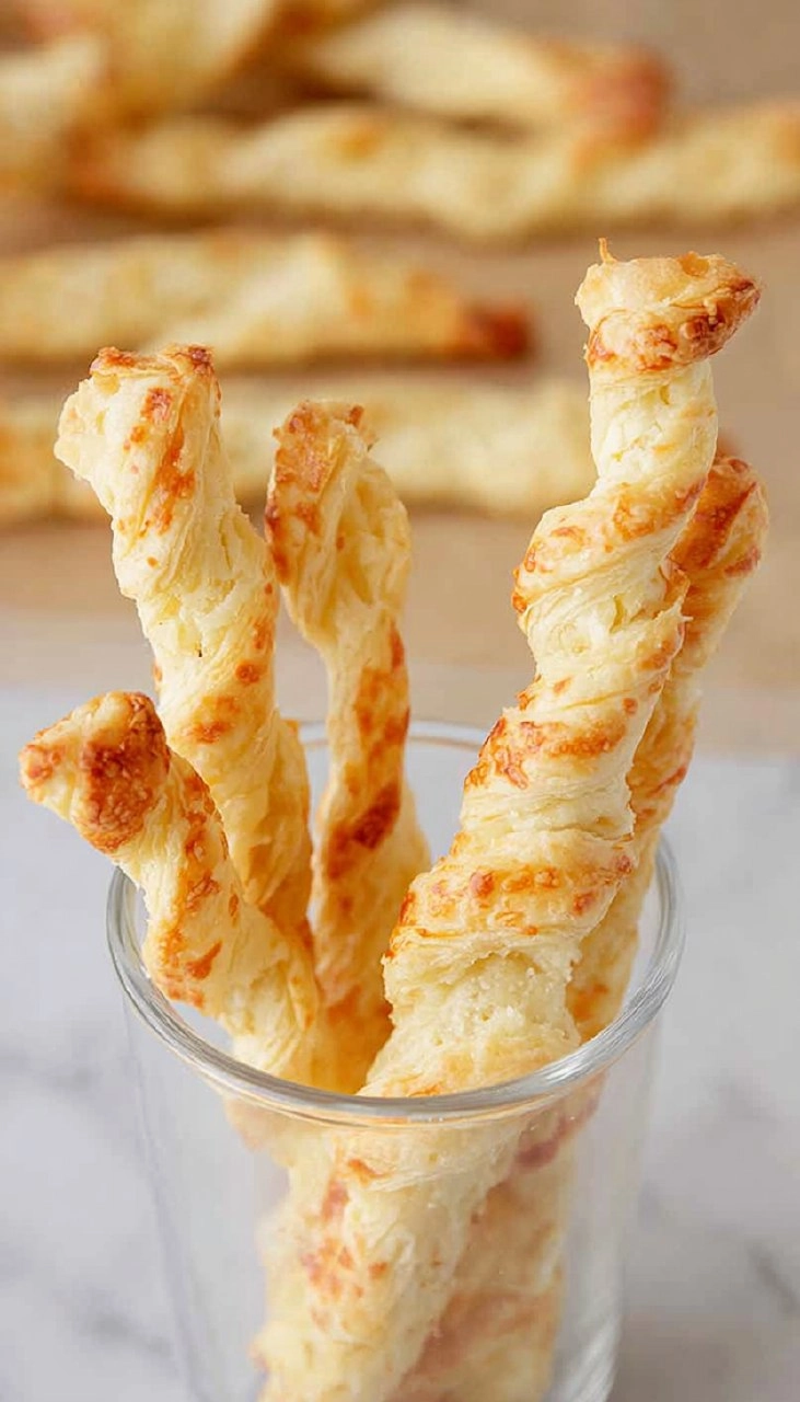 Cheese Twists with Puff Pastry