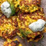 Corn-and-Zucchini-Fritters-with-Herb-Yogurt-Sauce-Recipe