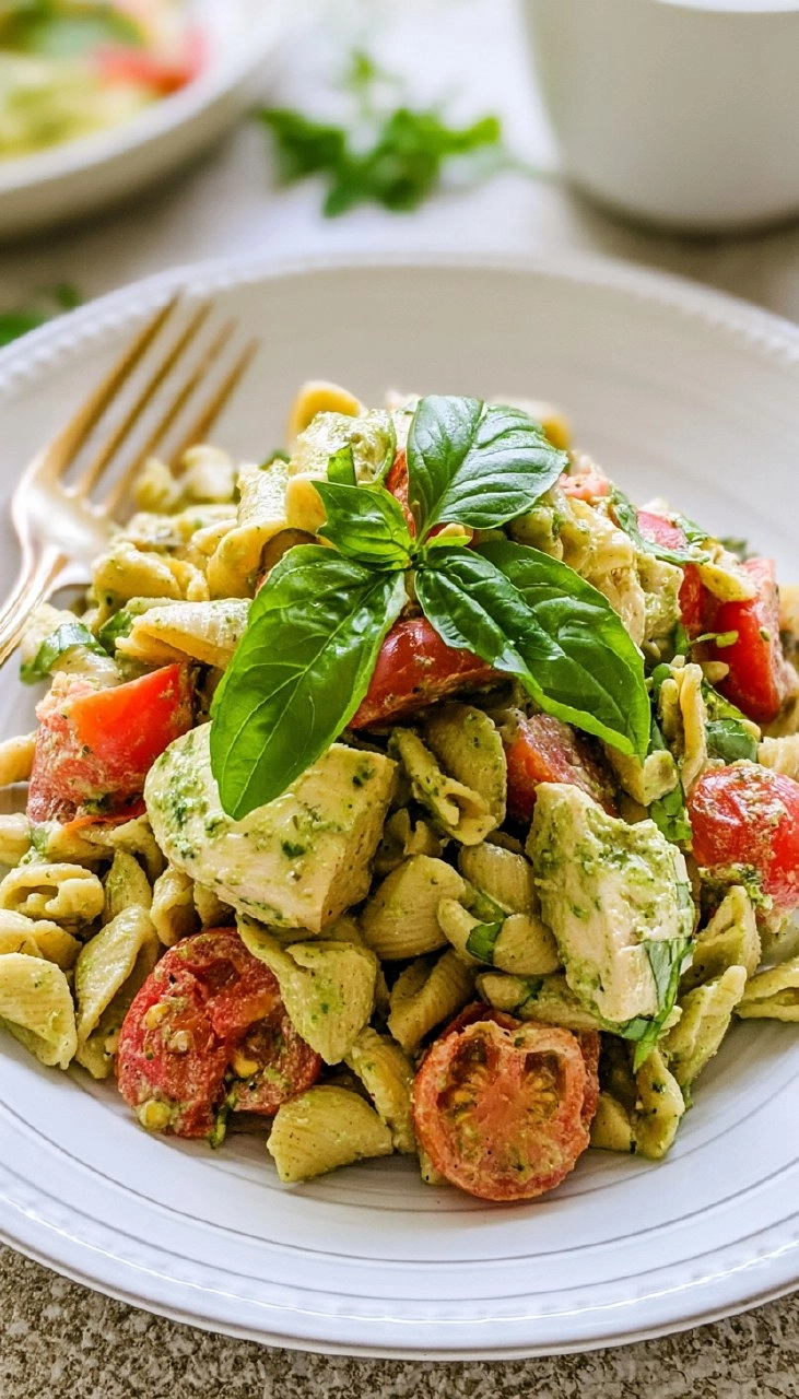 Creamy Chicken Pesto Pasta Salad 125 Creamy Chicken Pesto Pasta Salad
