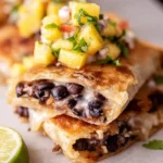 Crispy-Smashed-Black-Bean-Tacos-with-Mango-Salsa.-Recipe