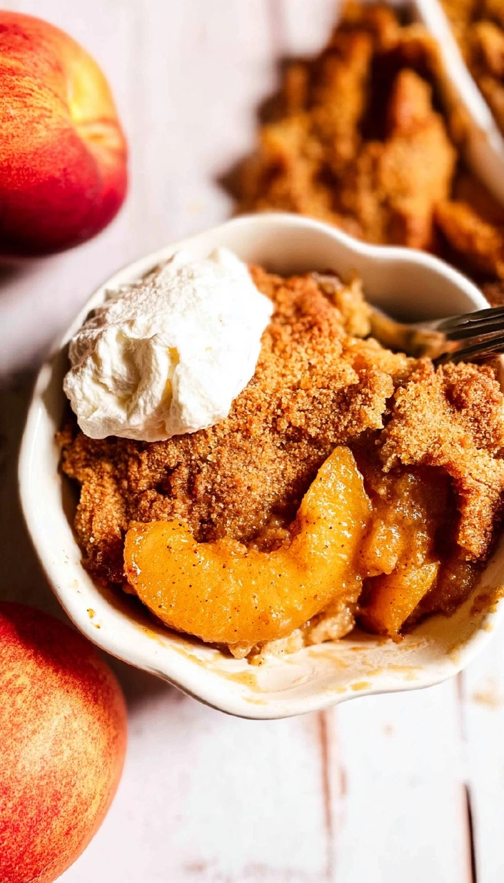 Easy Peach Cobbler (Gluten-Free, Naturally Sweetened)