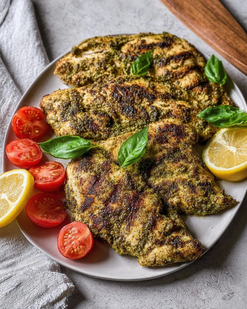 Grilled Pesto Chicken