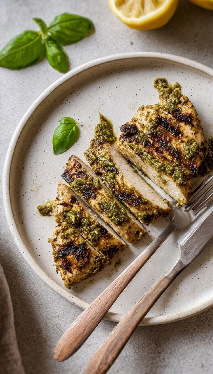 Grilled Pesto Chicken