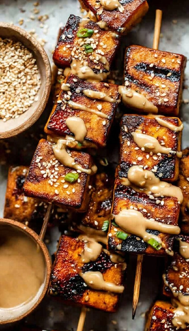 Grilled Tofu Skewers (Vegan)