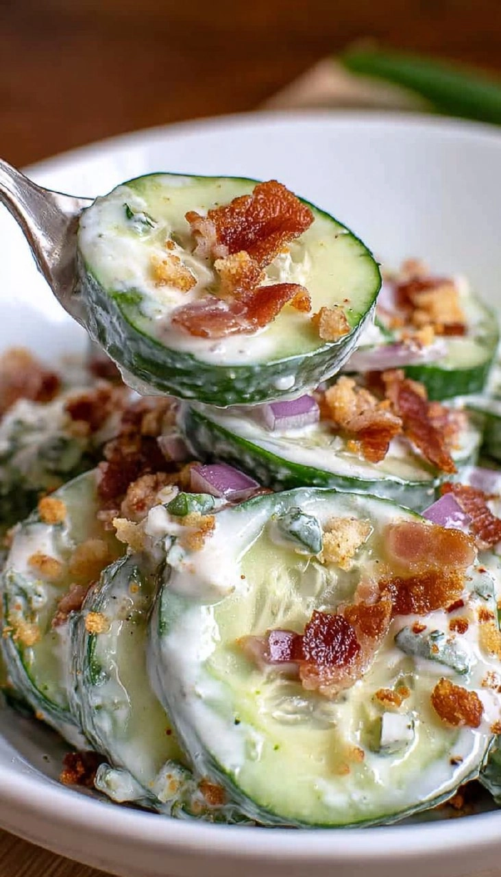 Jalapeno Popper Cucumber Salad