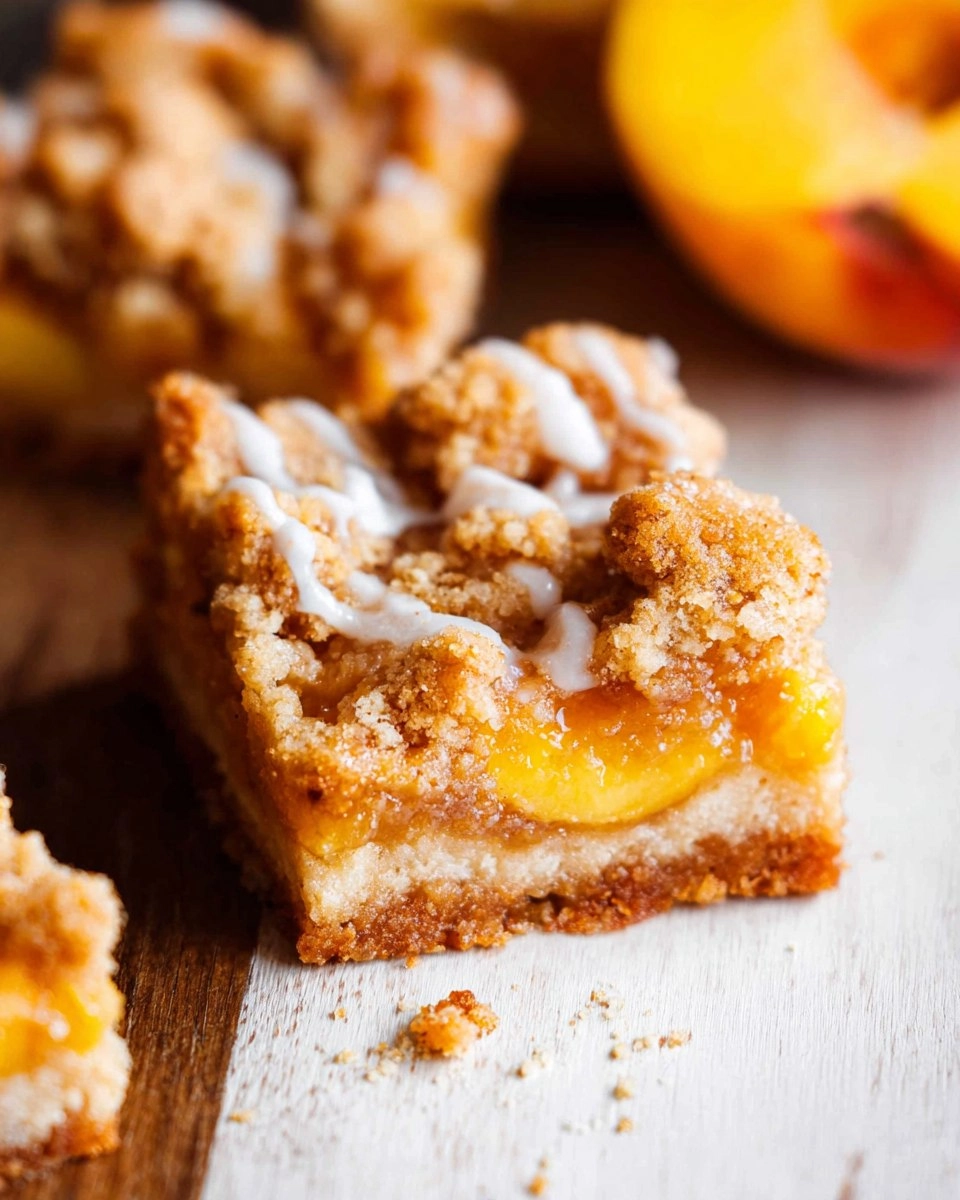 Peach Crumble Bars (Gluten-Free)