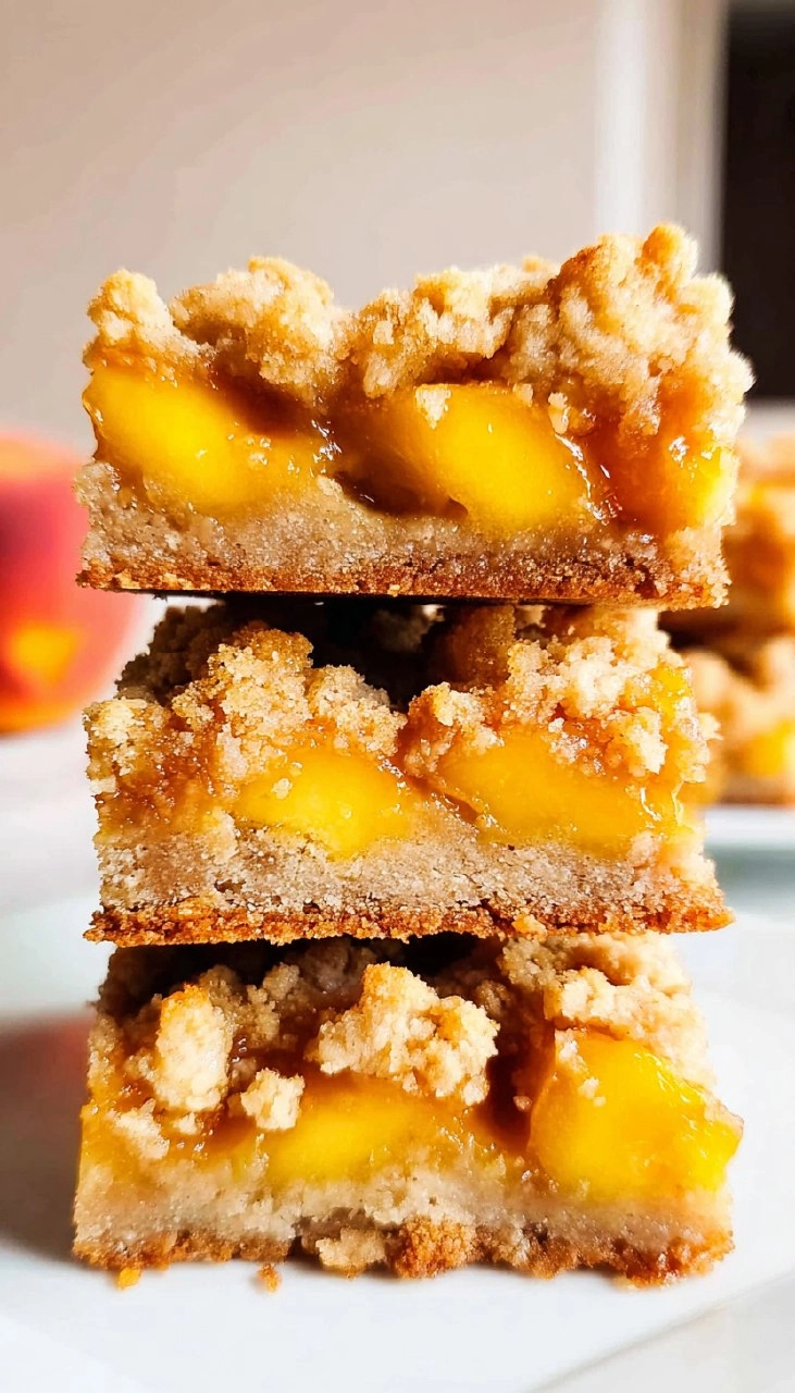 Peach Crumble Bars (Gluten-Free)