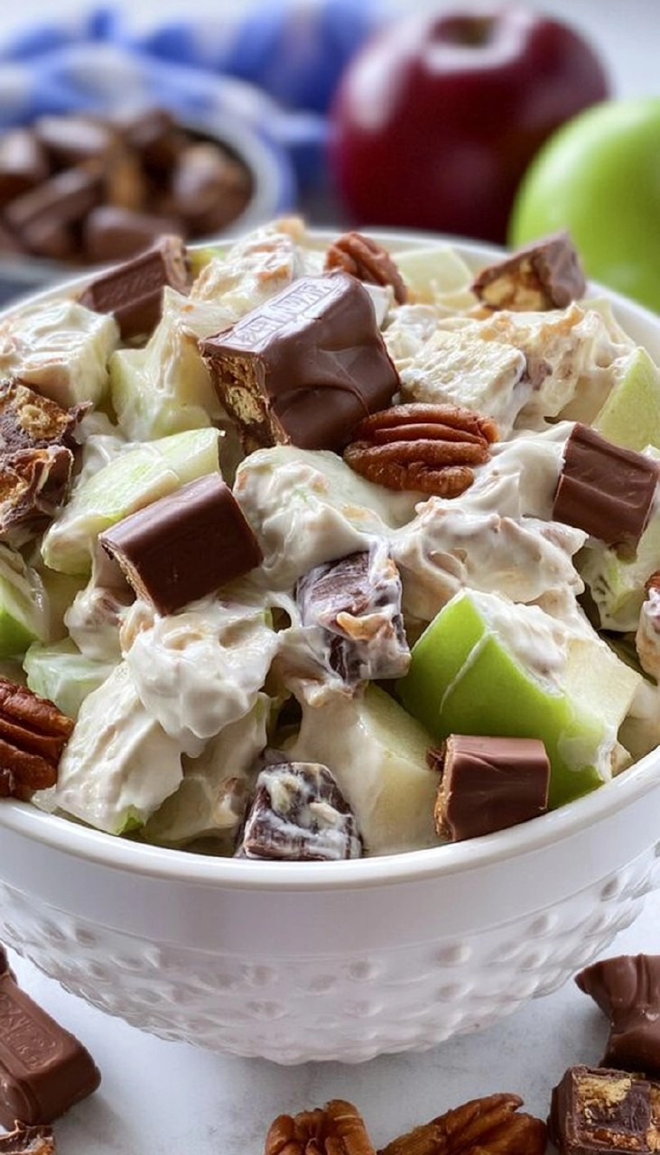 Snicker Apple Salad for Potlucks