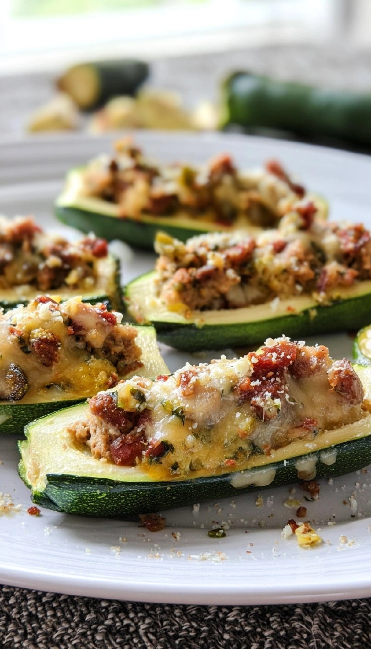 Stuffed Zucchini Boats 95 Stuffed Zucchini Boats