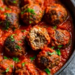 Baked-Meatball-Recipe-with-The-Best-Marinara-Sauce-Recipe