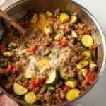Cheesy Ground Beef Zucchini Skillet 81 Cheesy-Ground-Beef-Zucchini-Skillet-Recipe
