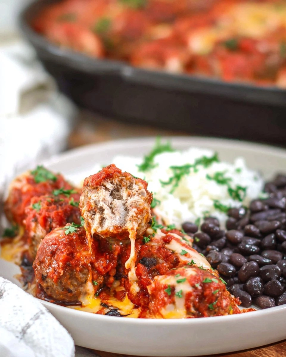 Chili Cheese Meatball Bake