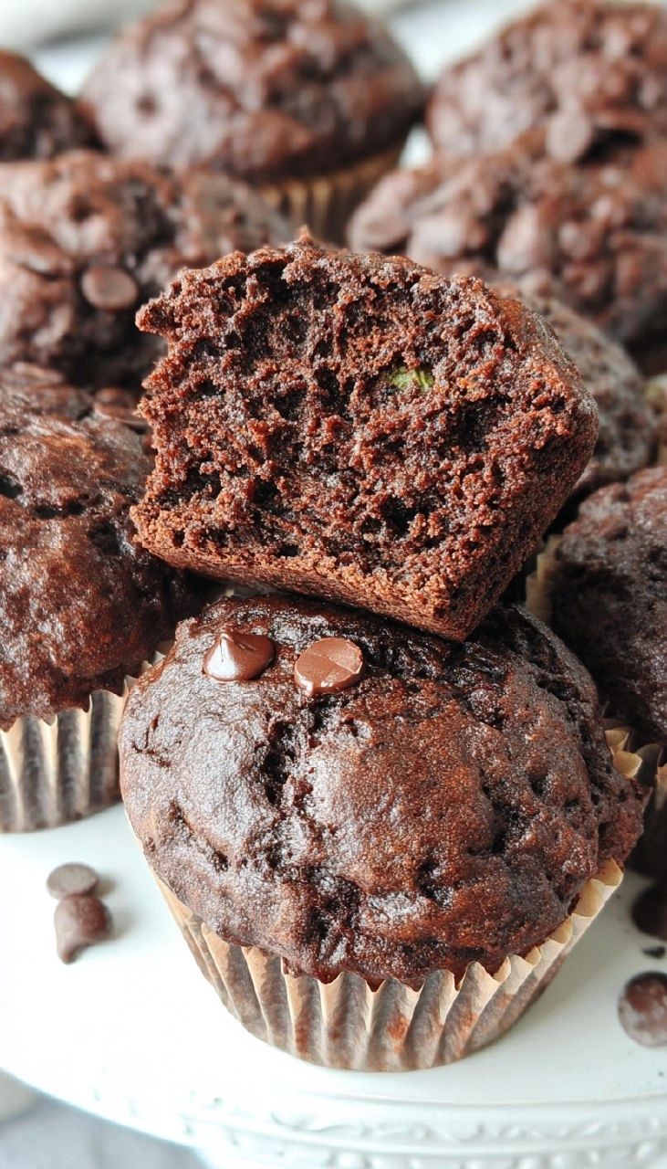 Chocolate Zucchini Muffins 100 Chocolate Zucchini Muffins