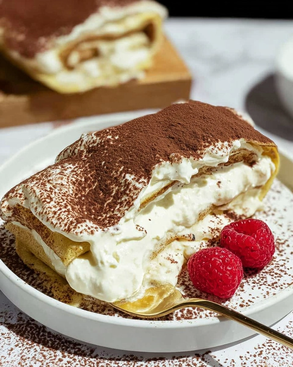 Cottage-Cheese-Tiramisu-Crepe-Roll-Recipe