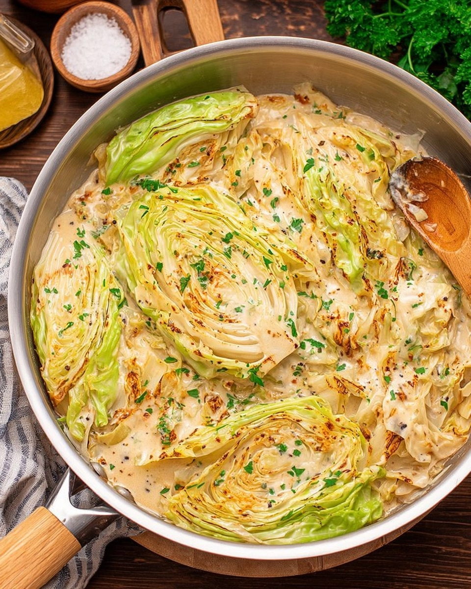 Creamy-Garlic-Parmesan-Cabbage-Low-Carb-Skillet-Recipe-Recipe