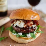 Fig and Bacon Goat Cheese Burgers 156 Fig-and-Bacon-Goat-Cheese-Burgers-Recipe