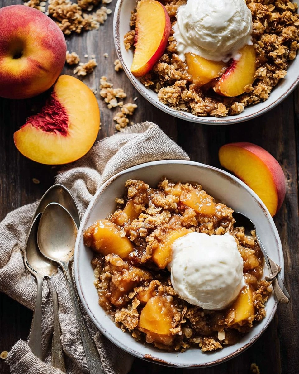 Gluten Free Peach Crisp
