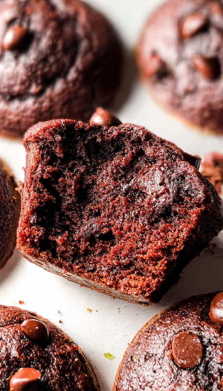 Healthy Chocolate Zucchini Muffins (Gluten Free, Paleo)