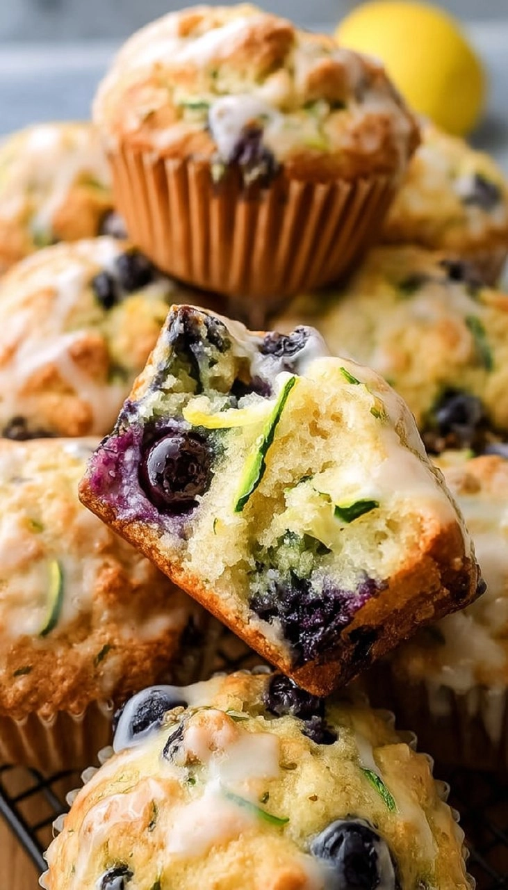 Lemon Blueberry Zucchini Muffins 140 Lemon Blueberry Zucchini Muffins